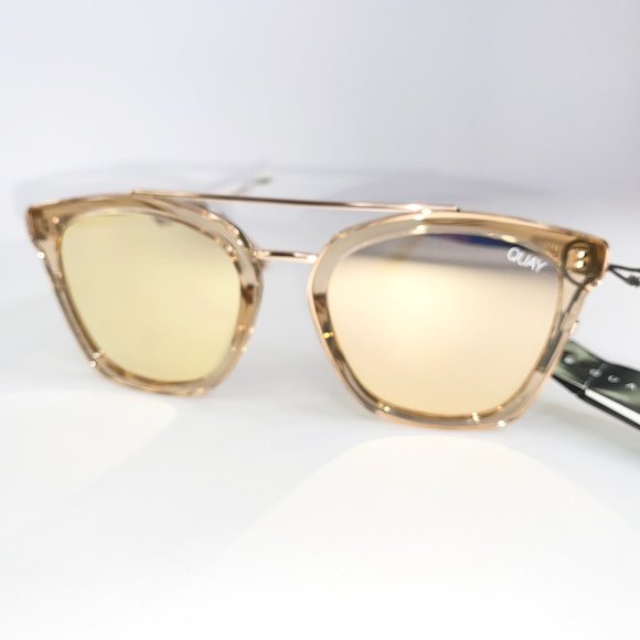 Quay Australia Accessories - QUAY Sweet Dreams Champ/Rose Sunglasses with Case